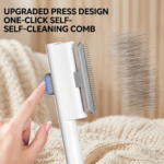 Self-Cleaning Pet Grooming Comb – One-Click Deshedding Tool for Cats & Dogs