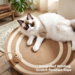 Woven Rope Cat Bed – Spacious Scratch-Resistant Nest for Cats - Image 3