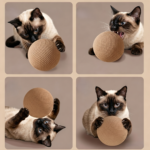Oversized Sisal Cat Ball Toy – Scratching & Self-Play Toy - Image 6
